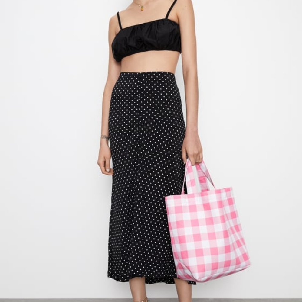 ISO Zara polka dot skirt